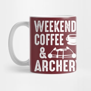 Weekends, Coffee & Archery Mug